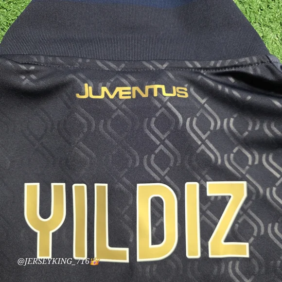 Adidas Juventus FC Kenan Yildiz #10 2024/2025 Third Jersey New With UCL Patches